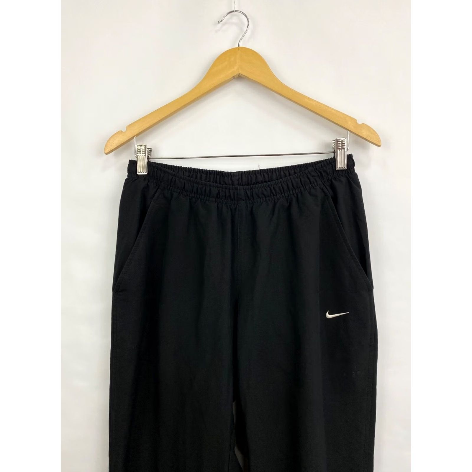 Nike VINTAGE Nike Nylon Track Pants M Black Mens | 90s Y2K Rare Retro Hype, Activewear, Pants, Regular, Size M, Black, Nylon, 90s, Mens Size US 31 - 3 Thumbnail