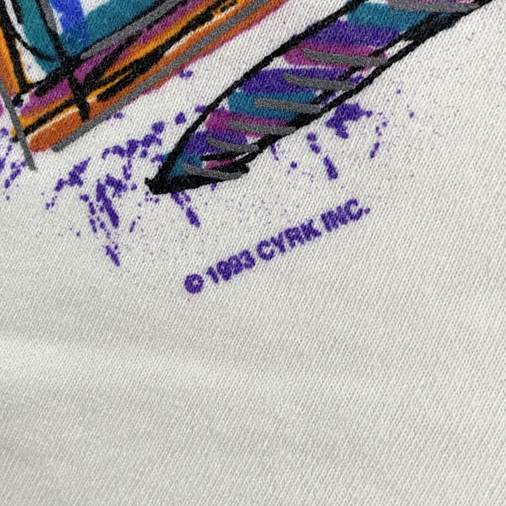 Vintage VINTAGE Ski Mountain L/S Mock Neck Shirt Mens XL White CYRK T-Shirt Graphic Print Retro Outdoor 90s Mens Shirts Size US XL / EU 56 / 4 - 5 Thumbnail