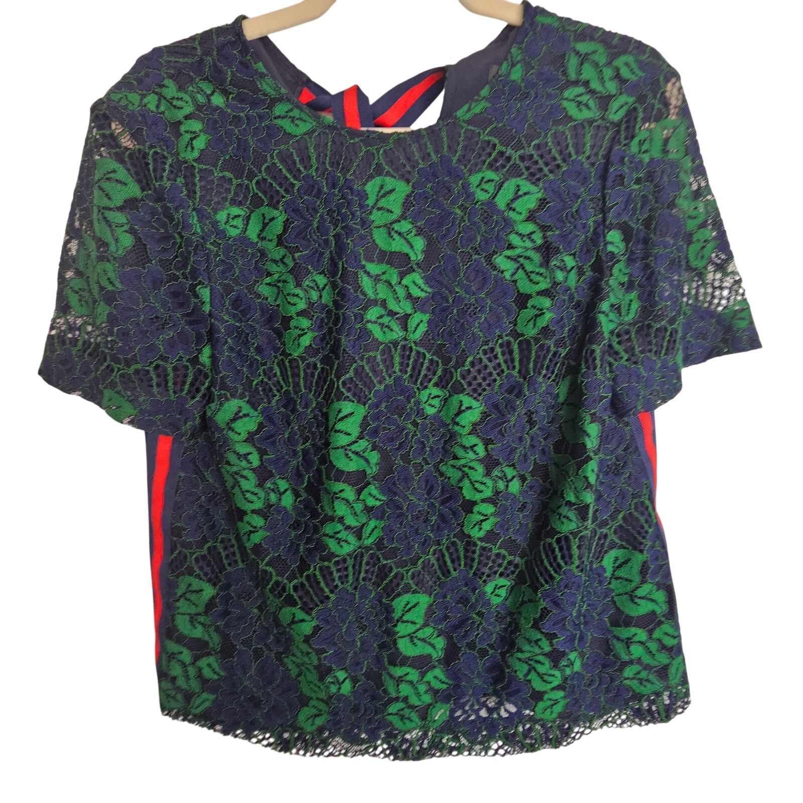 Ted Baker Ted Baker Thallia Floral Lace Top 2 Designer Whimsygoth Size M / US 6-8 / IT 42-44 - 2 Thumbnail