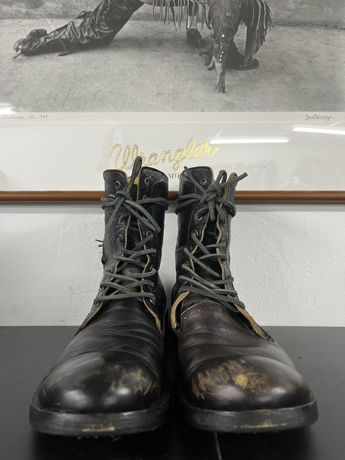 Balmain Maison Miharayasuhiro Balmain STYLE Leather Zipper Boots Size US 8 / EU 41 - 17 Thumbnail