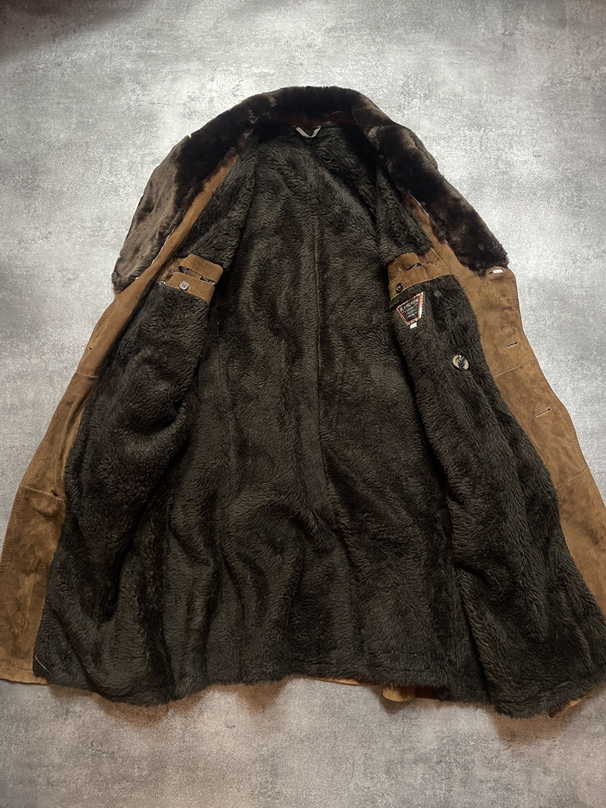 Genuine Leather Vintage 90s Real Genuine Leather Coat Cozy Thick Sweden Rare Size US XL / EU 56 / 4 - 4 Thumbnail