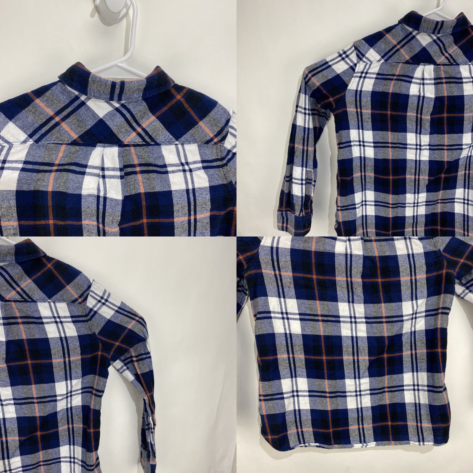 Vintage Woolrich Shirt Woolrich Womens Flannel Button Down Shirt Blue White Plaid Long Sleeve Medium Size M / US 6-8 / IT 42-44 - 8 Thumbnail