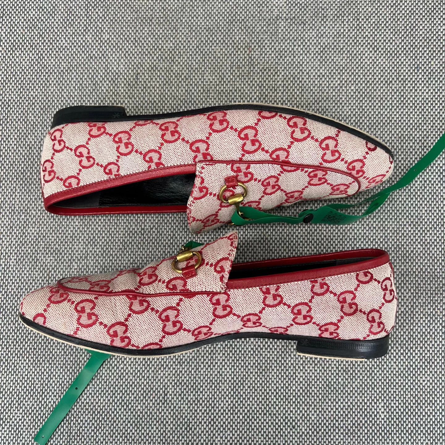 Gucci GUCCI Jordaan All Over Pink Loafer 37.5 Boxed Size US 7.5 / IT 37.5 - 2 Thumbnail