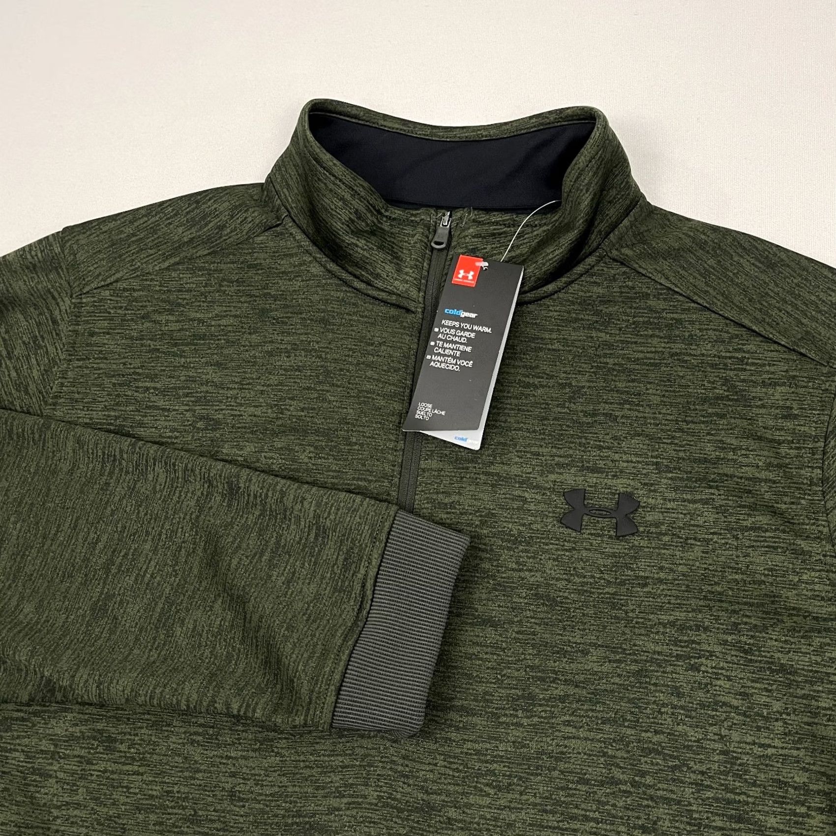 Under Armour VINTAGE: No Under Armour ColdGear Pullover Men XL Green Fleece Quarter Zip Golf Pullover NEW Size US XL / EU 56 / 4 - 2 Thumbnail