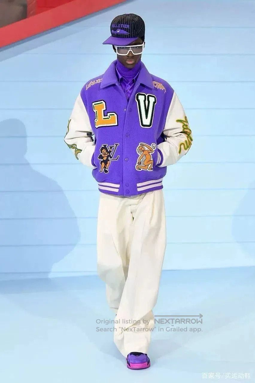 Louis Vuitton Louis Vuitton LV Cartoon Leather Sleeve Baseball Jacket. Size US XL / EU 56 / 4 - 5 Thumbnail