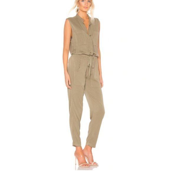 Enza Costa Enza Costa Military Green Jumpsuit Size 27" / US 4 / IT 40 - 4 Thumbnail