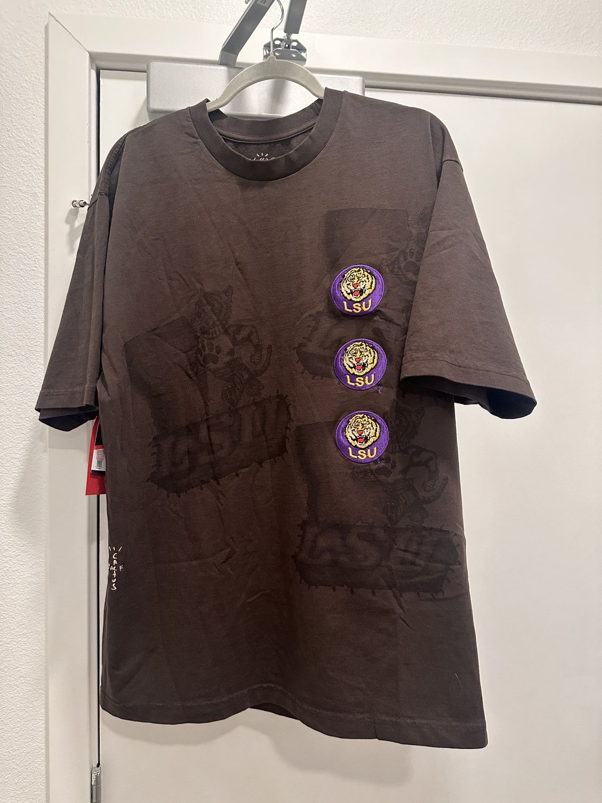 image of Travis Scott X Lsu Tee in Black, Men's (Size XL)