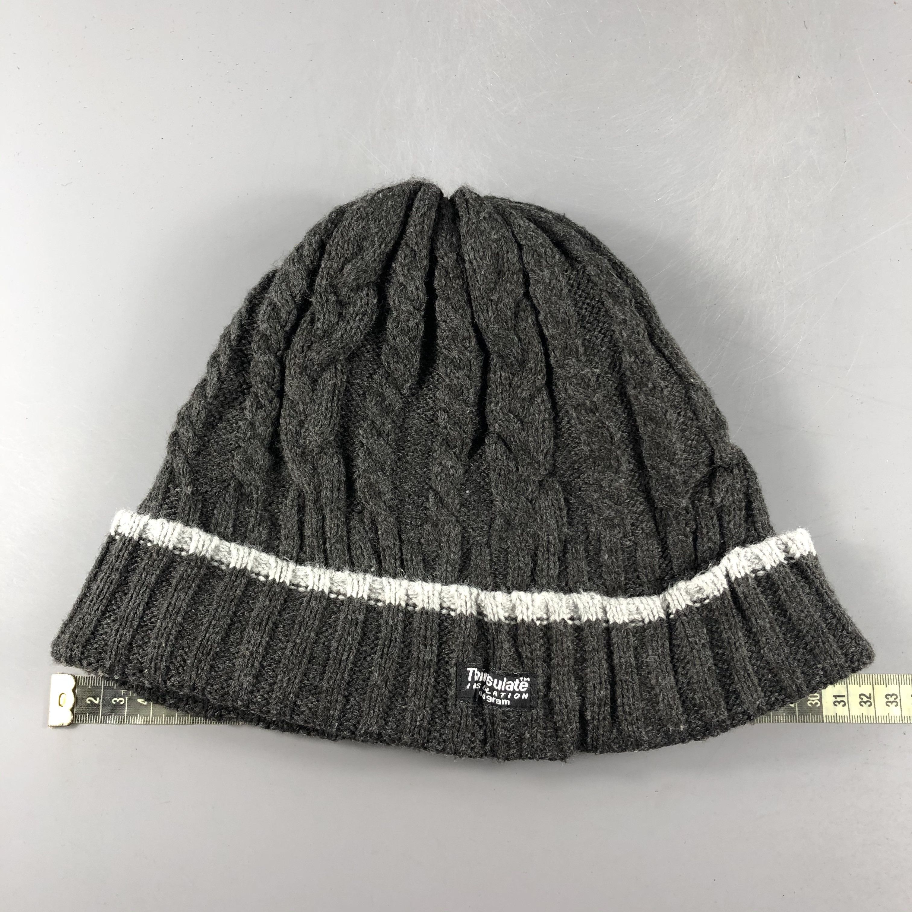 Vintage Thinsulate Cable Knit Bucket Hat Snow Hat Snow Cap -D200 Size ONE SIZE - 3 Thumbnail