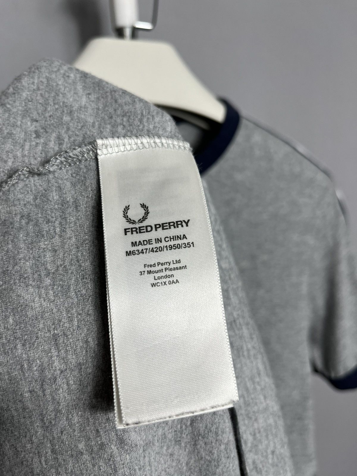 Fred Perry Fred Perry t-shirt men’s cotton short sleeve grey crew neck Size US M / EU 48-50 / 2 - 6 Thumbnail