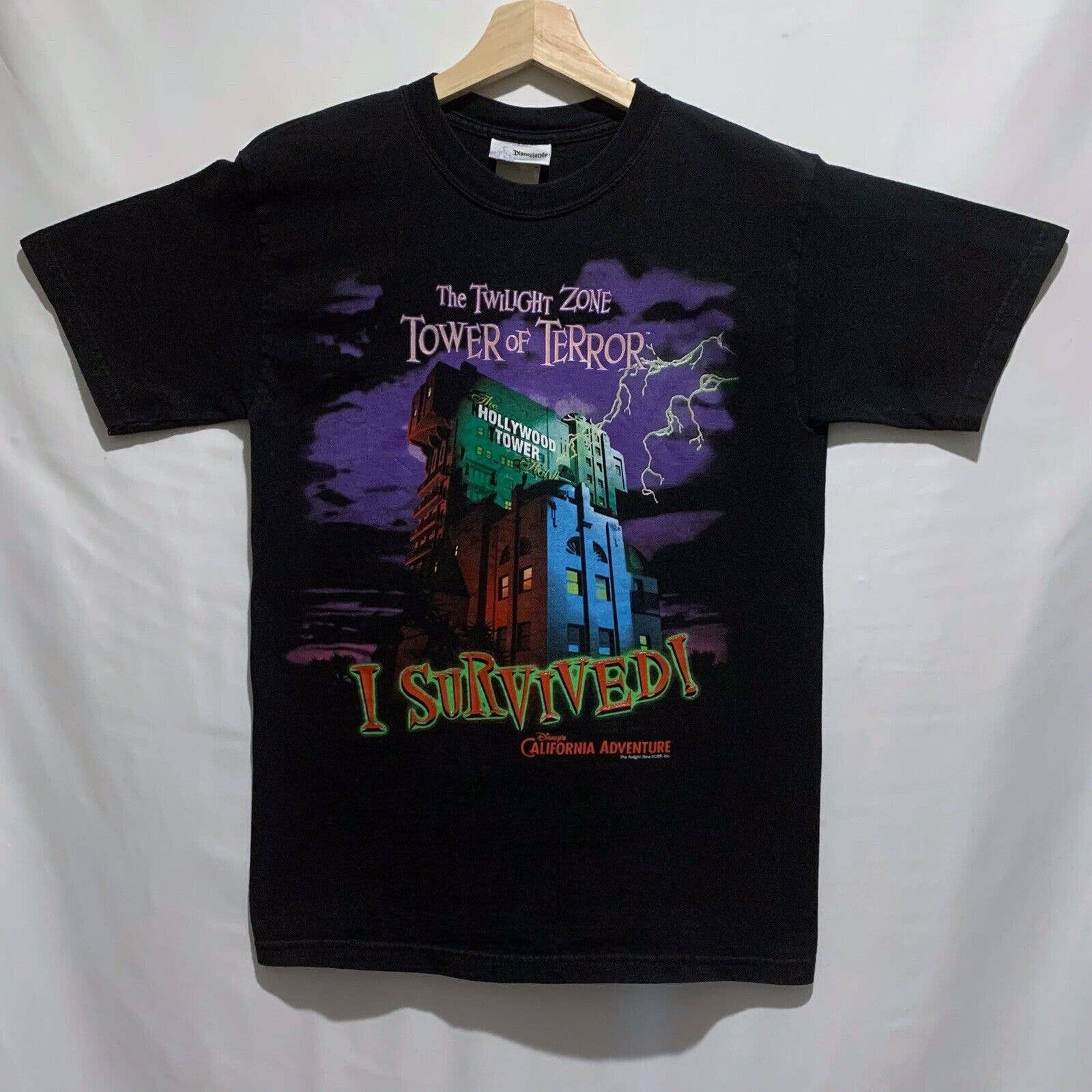 Vintage 90s Twilight Zone Tower of Terror Disney Shirt Sz XS