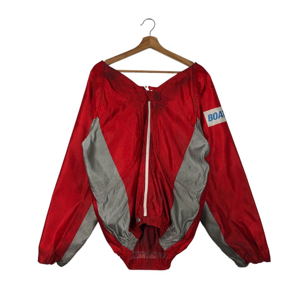 Japanese Brand × Vintage 📌Vintage Bomber Jacket Boat Race Big Logo Rich Red Size US M / EU 48-50 / 2 - 3 Thumbnail