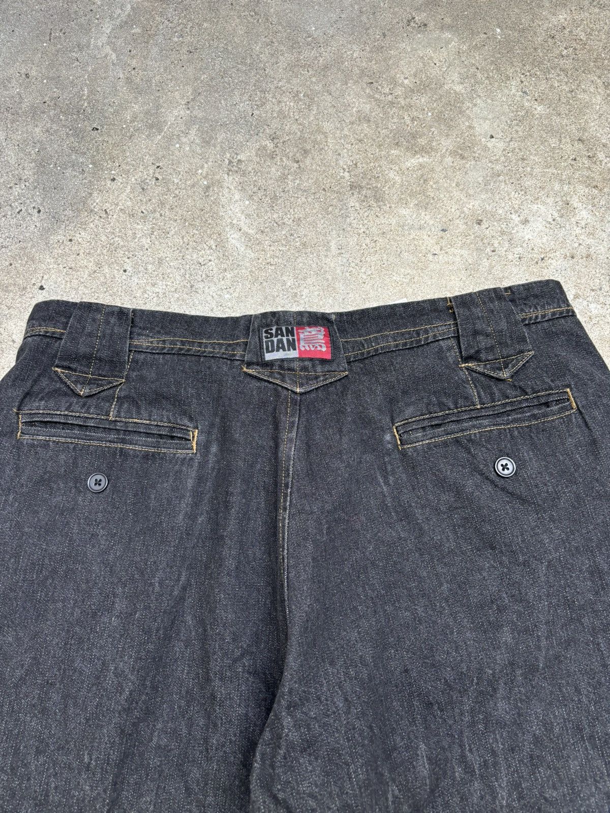 Japanese Brand SAN DAN TOBI DENIM JEANS PANTS JAPANESE WORKWEAR Size US 33 - 18 Thumbnail