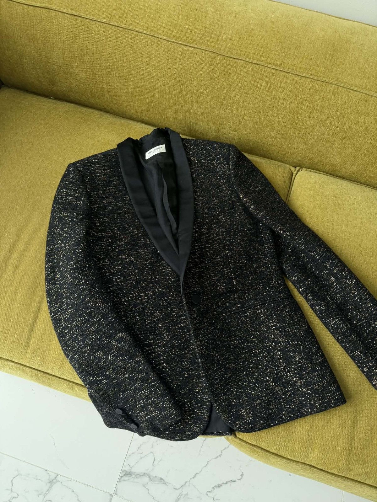 Hedi Slimane x Saint Laurent Jacquard Tuxedo Size 46 SS2016