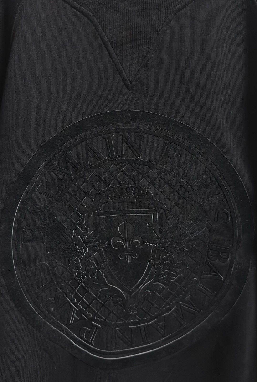 Balmain Balmain Black Logo Sweatshirt Sz.L Size US L / EU 52-54 / 3 - 3 Thumbnail