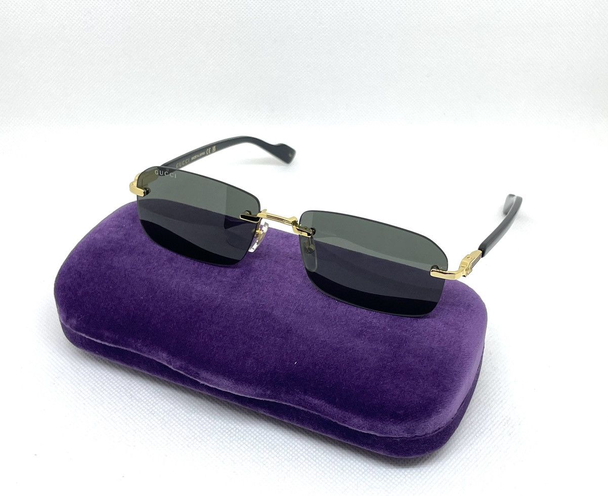 Vintage Gucci sunglasses GG1221S 001 56 Made in Japan New Collection Size ONE SIZE - 4 Thumbnail