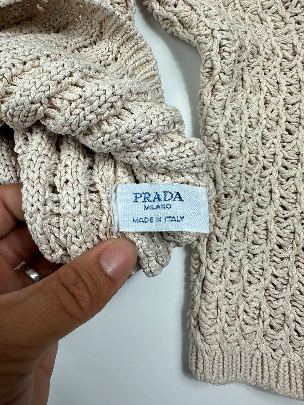 Prada Prada Milano Archive FW1993 Silk Knit Sweater Size M / US 6-8 / IT 42-44 - 8 Thumbnail