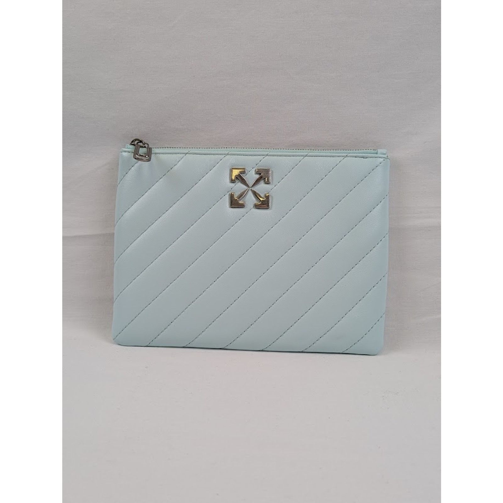 Off-White o1rshd1 DUP / Size: OS / Jack Hammer Flat Pouch Light Blue Size ONE SIZE - 3 Thumbnail