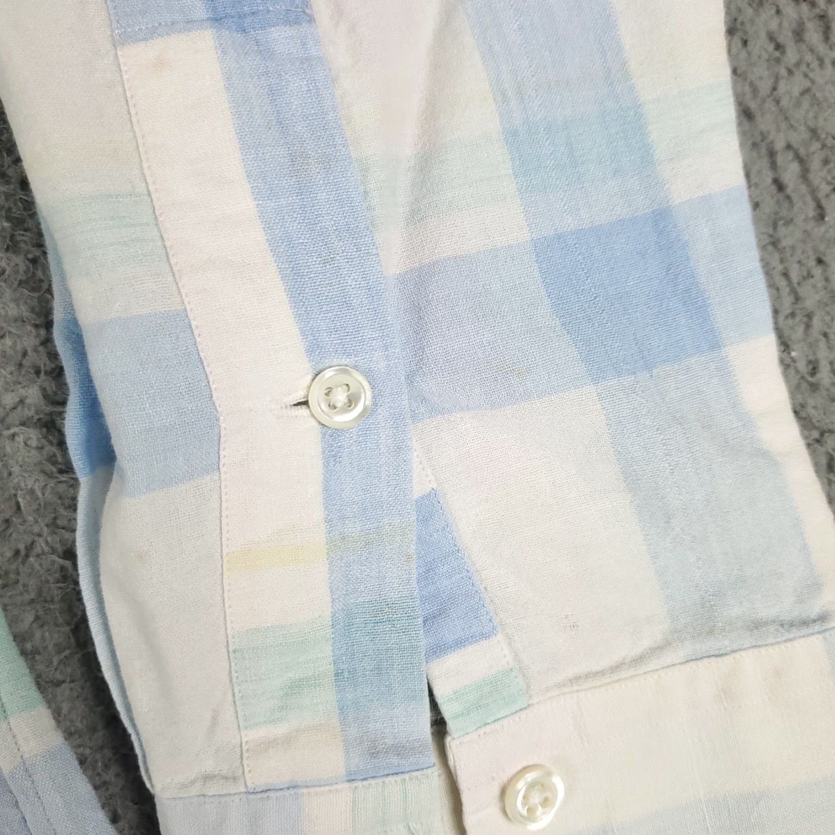Ralph Lauren VINTAGE Ralph Lauren Shirt Men XL Blue Plaid Button-Up Pony Logo 90s CPO/Workwear Style, Regular Fit Size US XL / EU 56 / 4 - 6 Thumbnail