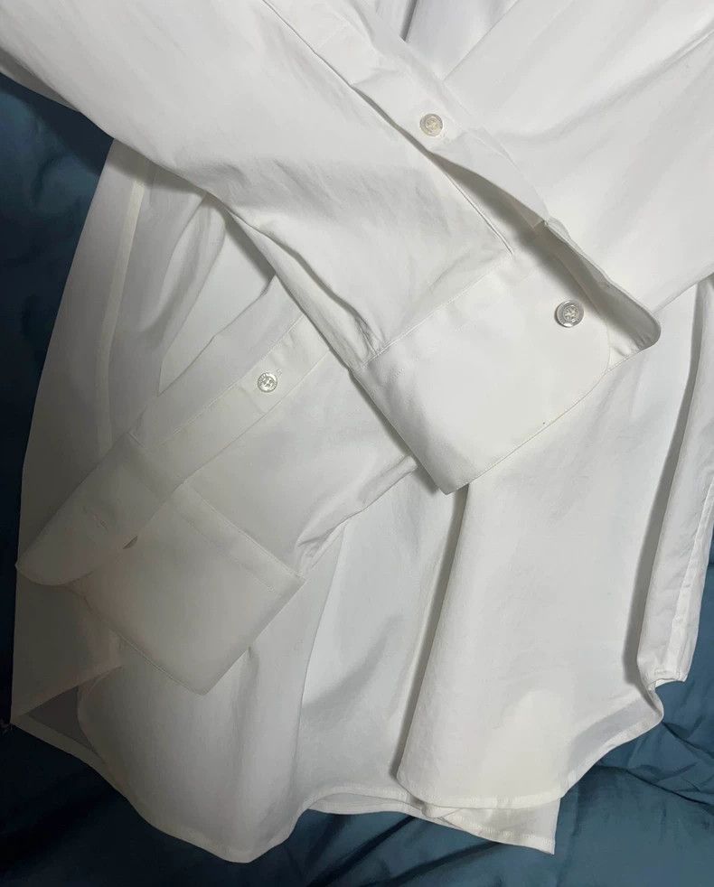 Alexander McQueen Alexander McQUEEN size 17 Men's long - sleeve white shirt Size US XL / EU 56 / 4 - 3 Thumbnail