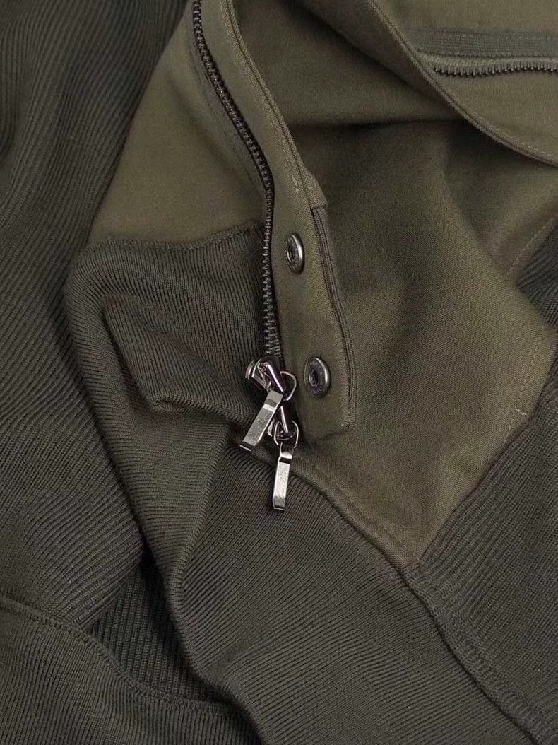 Loro Piana LORO PIANA size M Men's hoodie sweatshirt set in olive gree Size 38L - 6 Thumbnail