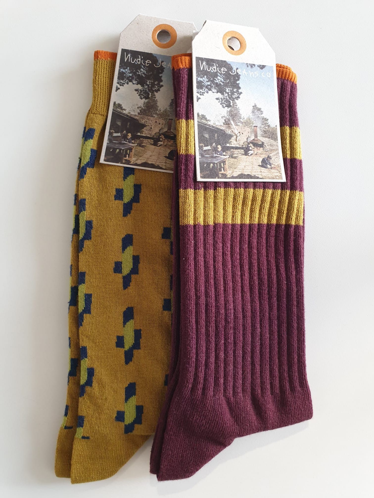 Nudie Jeans NUDIE PACK OF 2 SOCKS: AMUNDSSON AND OLSSON Size ONE SIZE - 2 Thumbnail