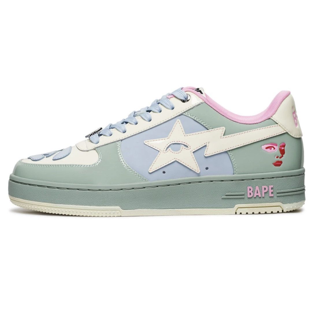 Bape Kidsuper x bapesta sneakers w box Size US 7 / EU 40 - 1 Thumbnail