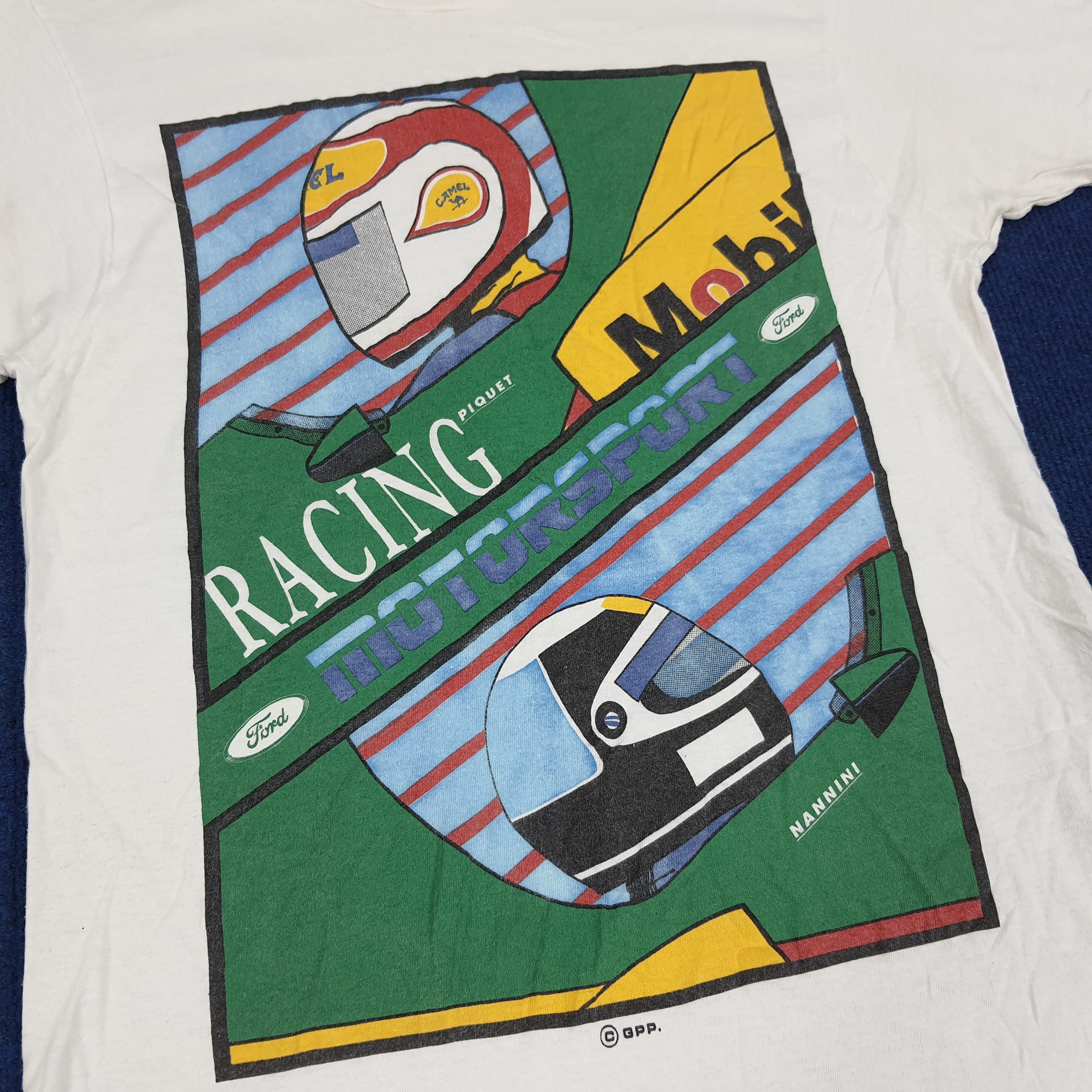 Camel × Ford × Vintage Vintage 90s FORD x Camel Racing Piquet Motorsports Tshirt Size US S / EU 44-46 / 1 - 2 Thumbnail
