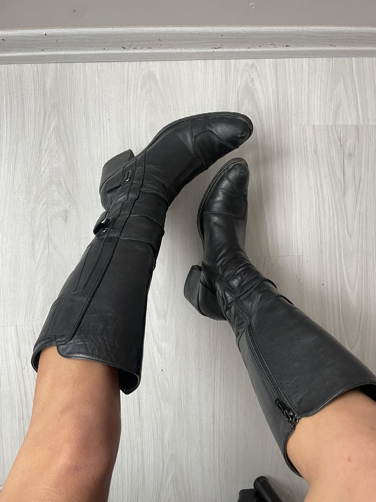 Vintage y2k leather boots Size US 6.5 / IT 36.5 - 3 Thumbnail
