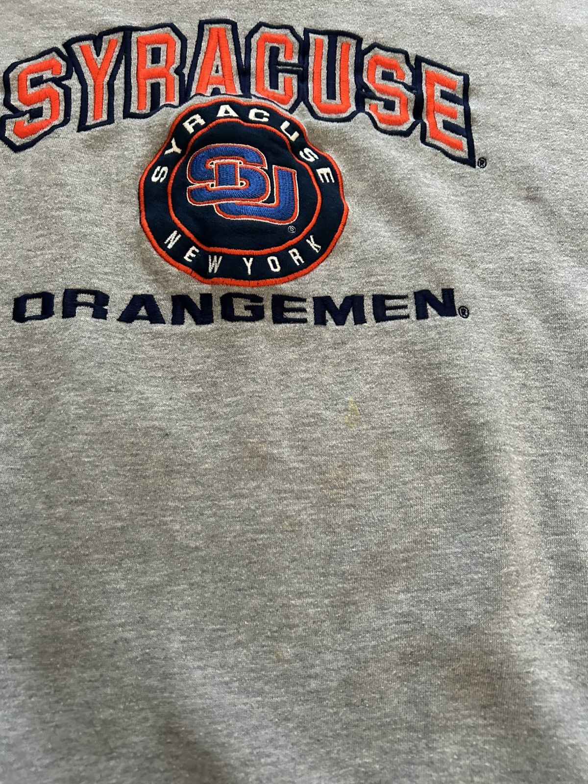 Lee Vintage 90s Syracuse University Grey crewneck sweatshirt Size US XL / EU 56 / 4 - 4 Thumbnail