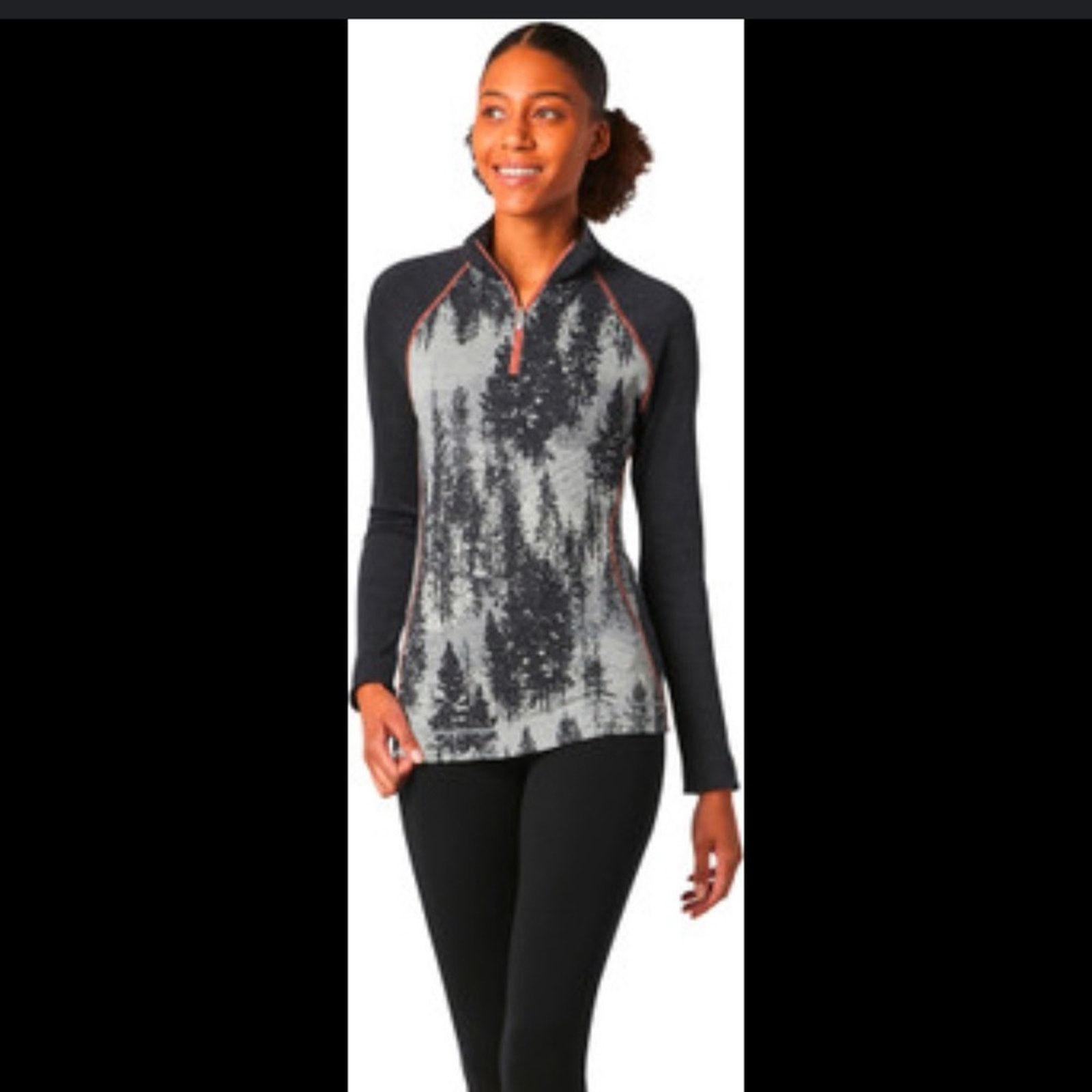 Smartwool Smartwool Merino 250 Baselayer 1/4 Zip – Gray – Size XL Size XL / US 12-14 / IT 48-50 - 1 Thumbnail