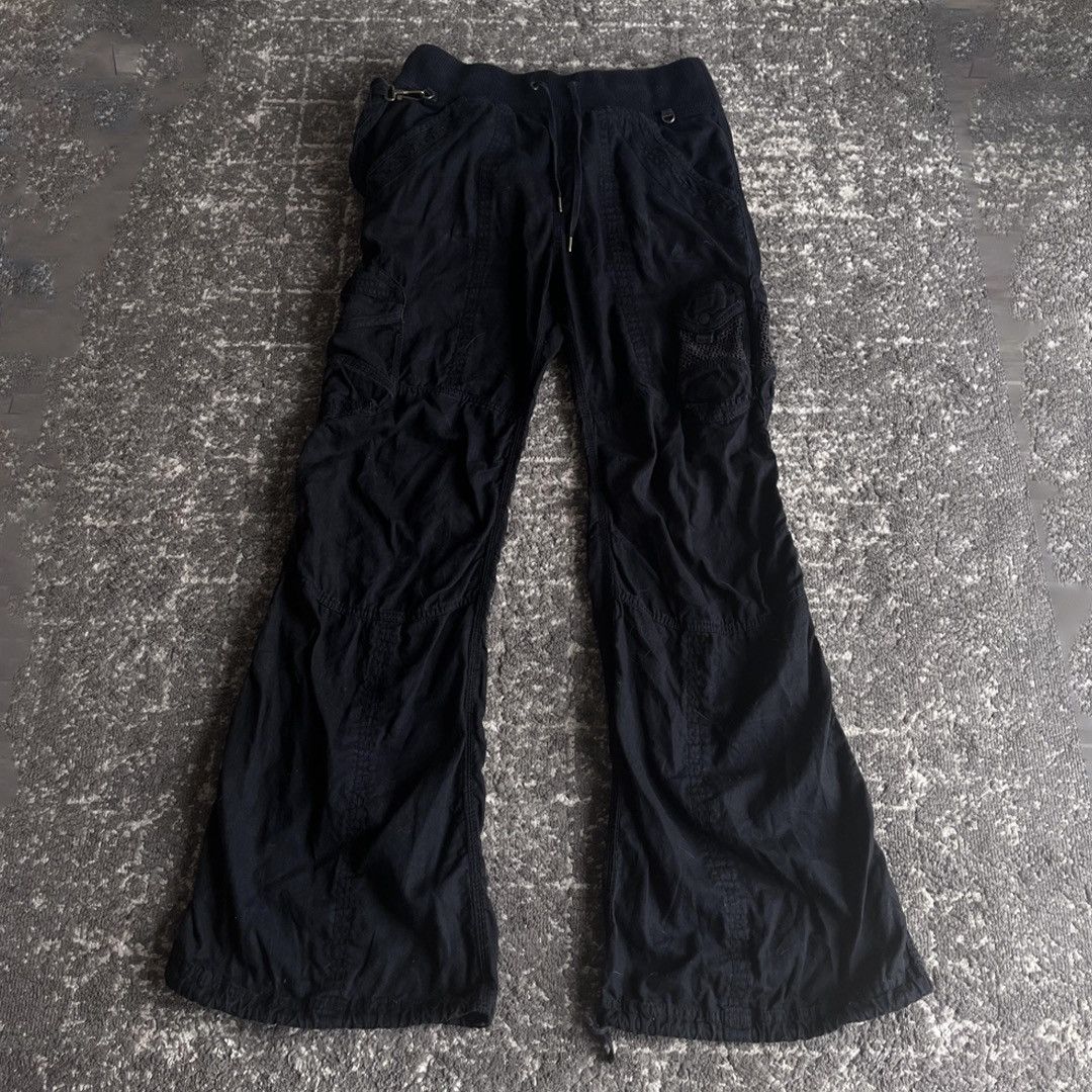 image of If Six Was Nine x Le Grande Bleu L G B Goa Cargos In Black Goa Flared Cargos, Men's (Size 32)