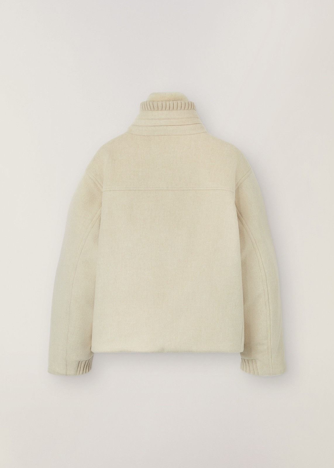 Loro Piana o1srvl11e0824 Gump Storm Castorino Cashmere Jacket in Ivory Size XL / US 12-14 / IT 48-50 - 2 Thumbnail