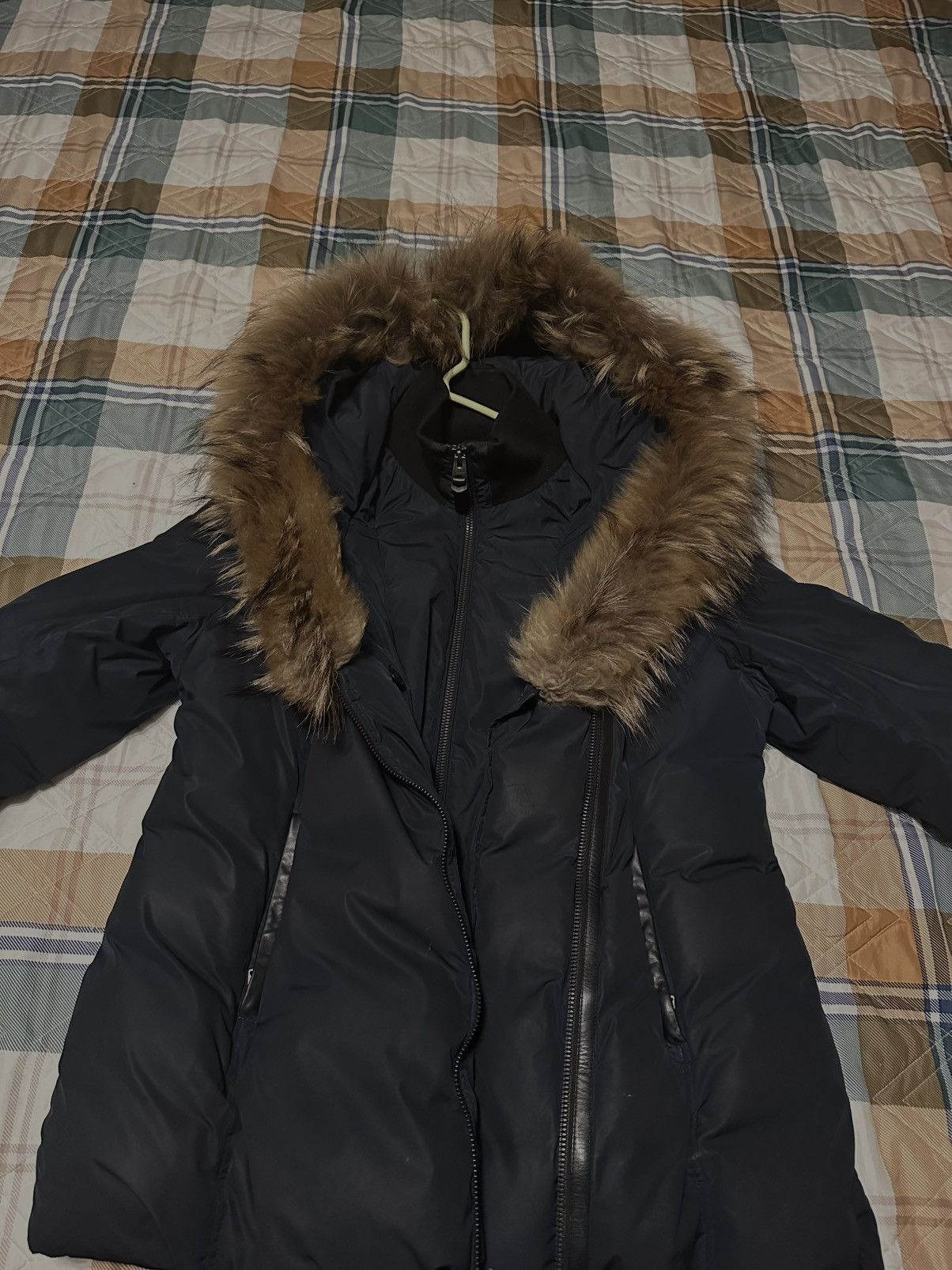 XL mackage/navy blue,brown fur