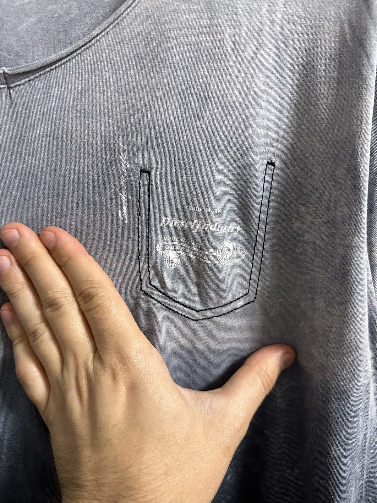 Diesel Rare Vintage T-Shirt Diesel Industry Avant-Garde Y2K style Size US L / EU 52-54 / 3 - 2 Thumbnail