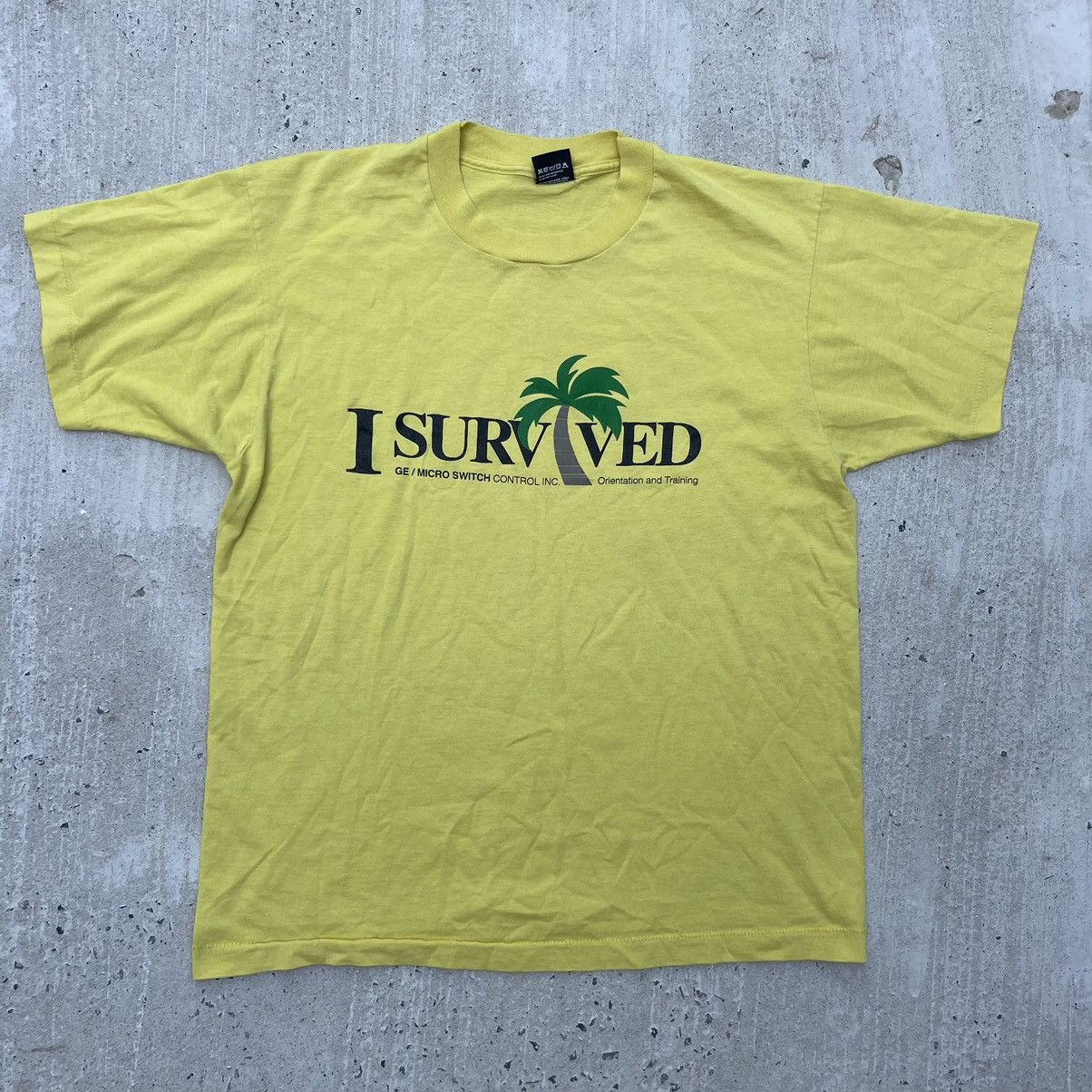 Vintage Vtg 90s I SURVIVED GE/MICRO SWITCH SCREEN STARS Shirt Size US L / EU 52-54 / 3 - 1 Thumbnail