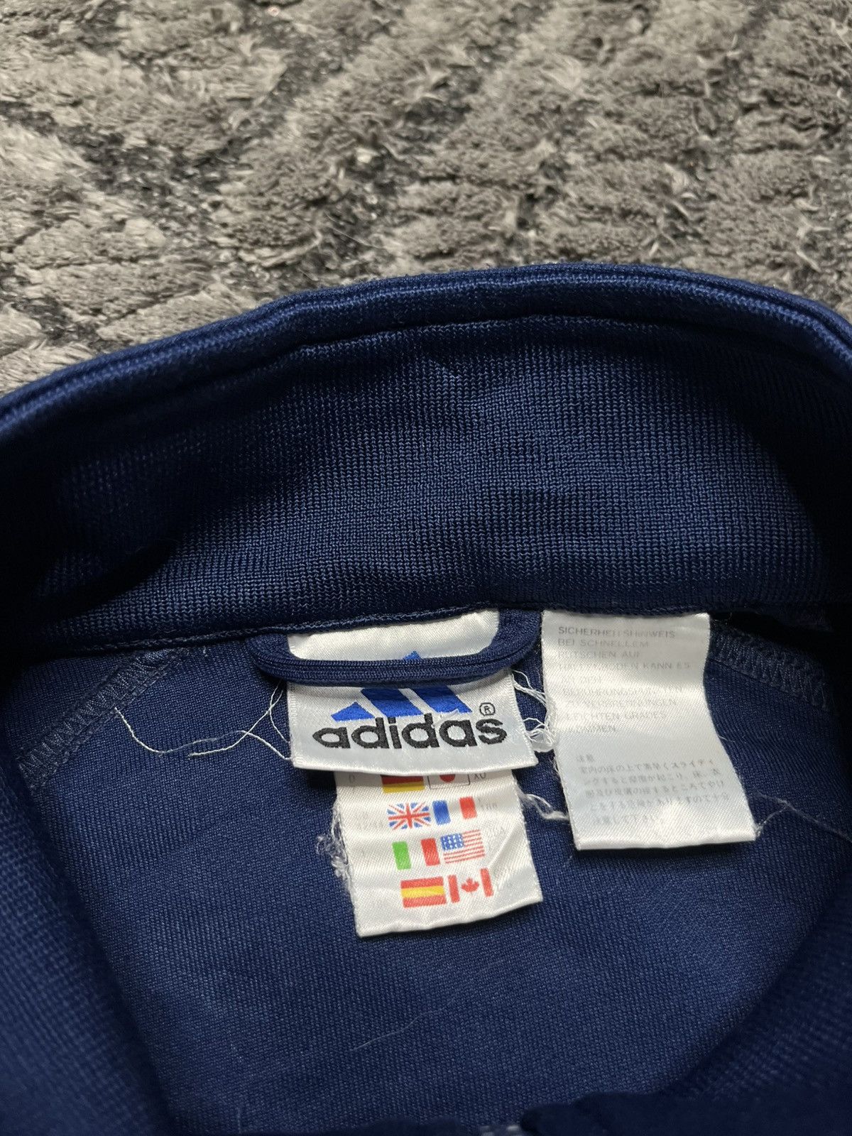 Adidas Vintage Navy Sweatshirt ZIP Up Soccer Ajax Amsterdam Adidas Size US L / EU 52-54 / 3 - 8 Thumbnail