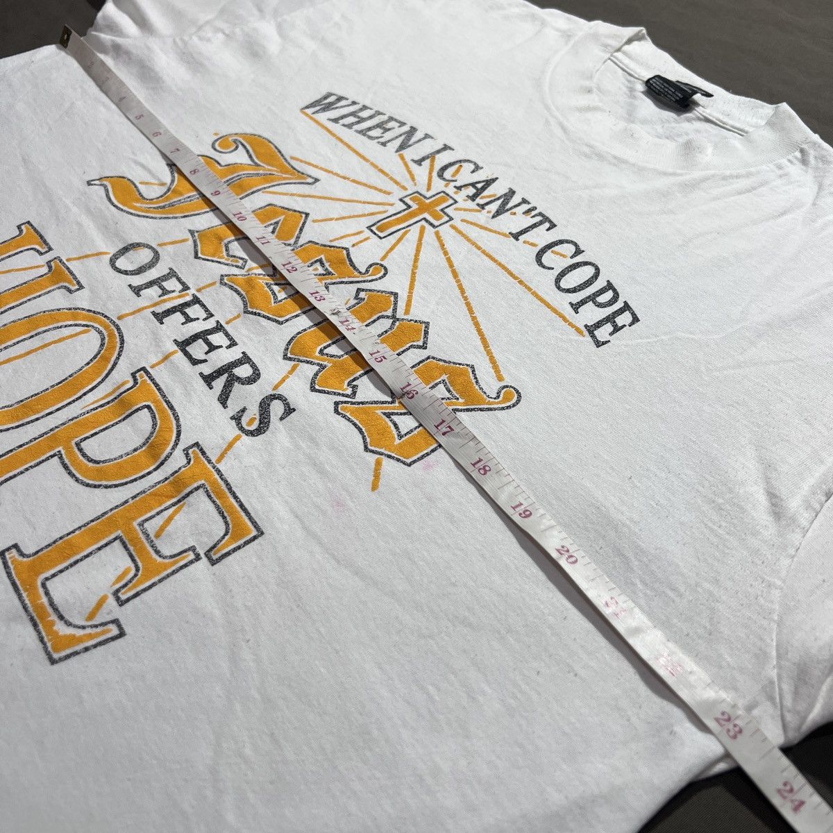 Vintage Vintage 90s Jesus offers hope God Bible Holy Promo Tee XL Size US XL / EU 56 / 4 - 8 Thumbnail
