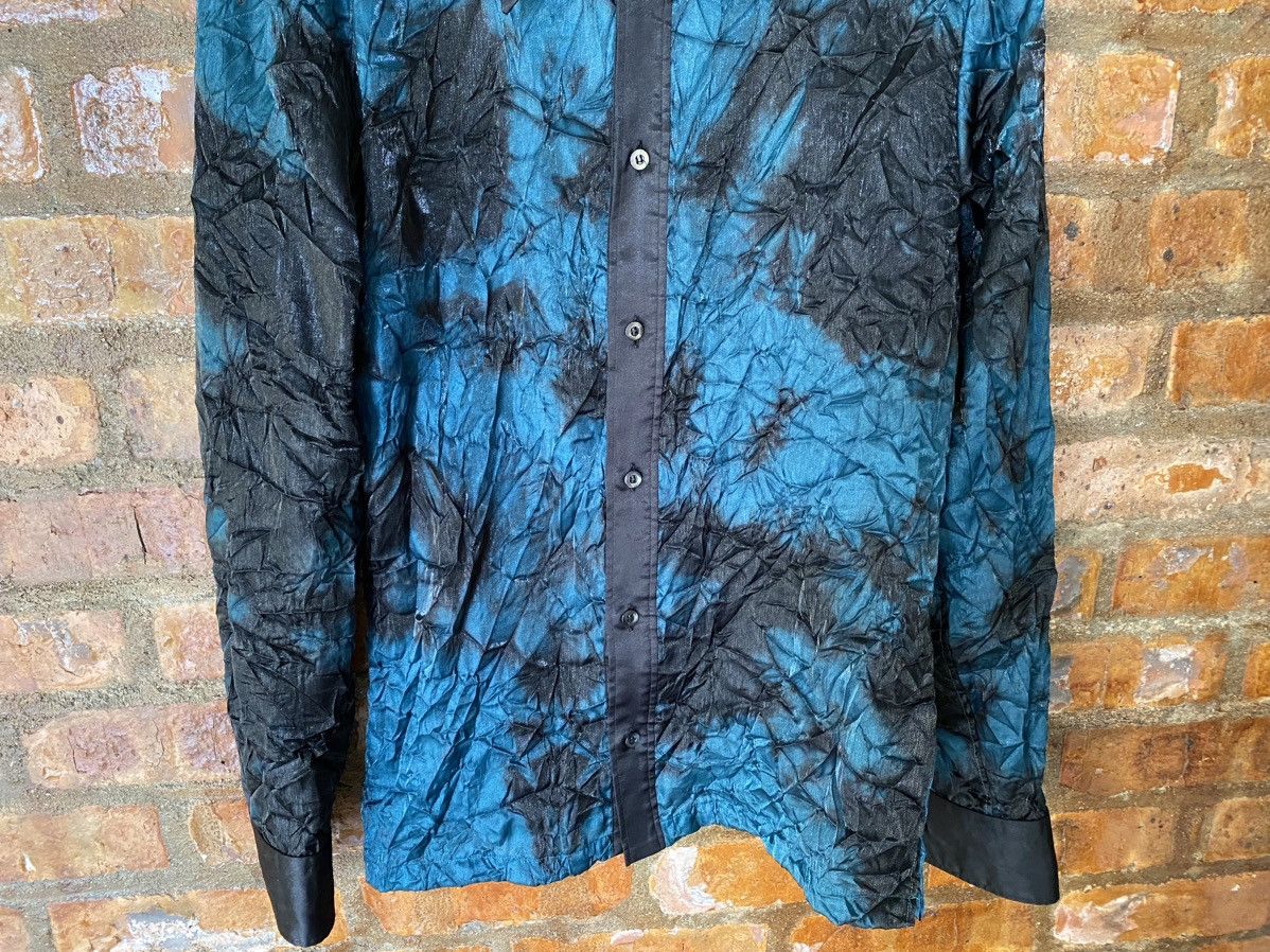 14th Addiction × 5351 POUR LES HOMMES × Japanese Brand 1990s Marble wrinkle vampire shirt Size US M / EU 48-50 / 2 - 4 Thumbnail