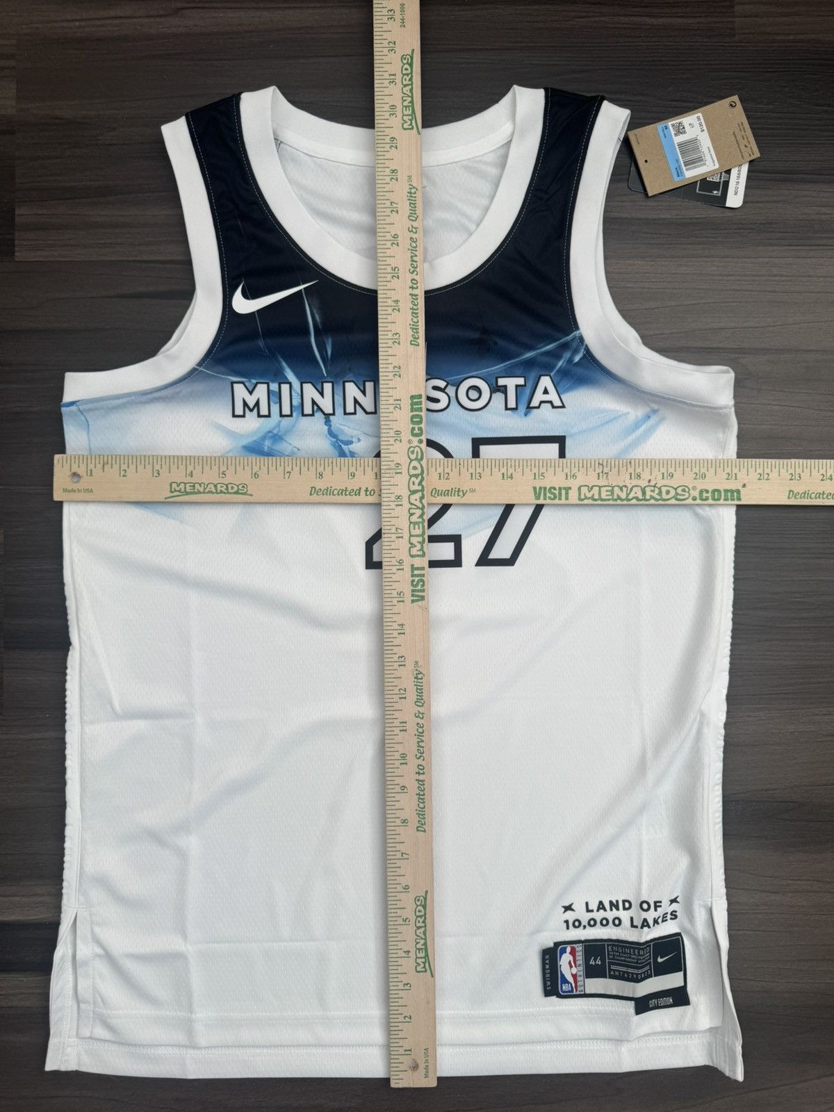 Nike Rudy Gobert #27 MN Timberwolves NBA City Edition Jersey Size US M / EU 48-50 / 2 - 8 Thumbnail