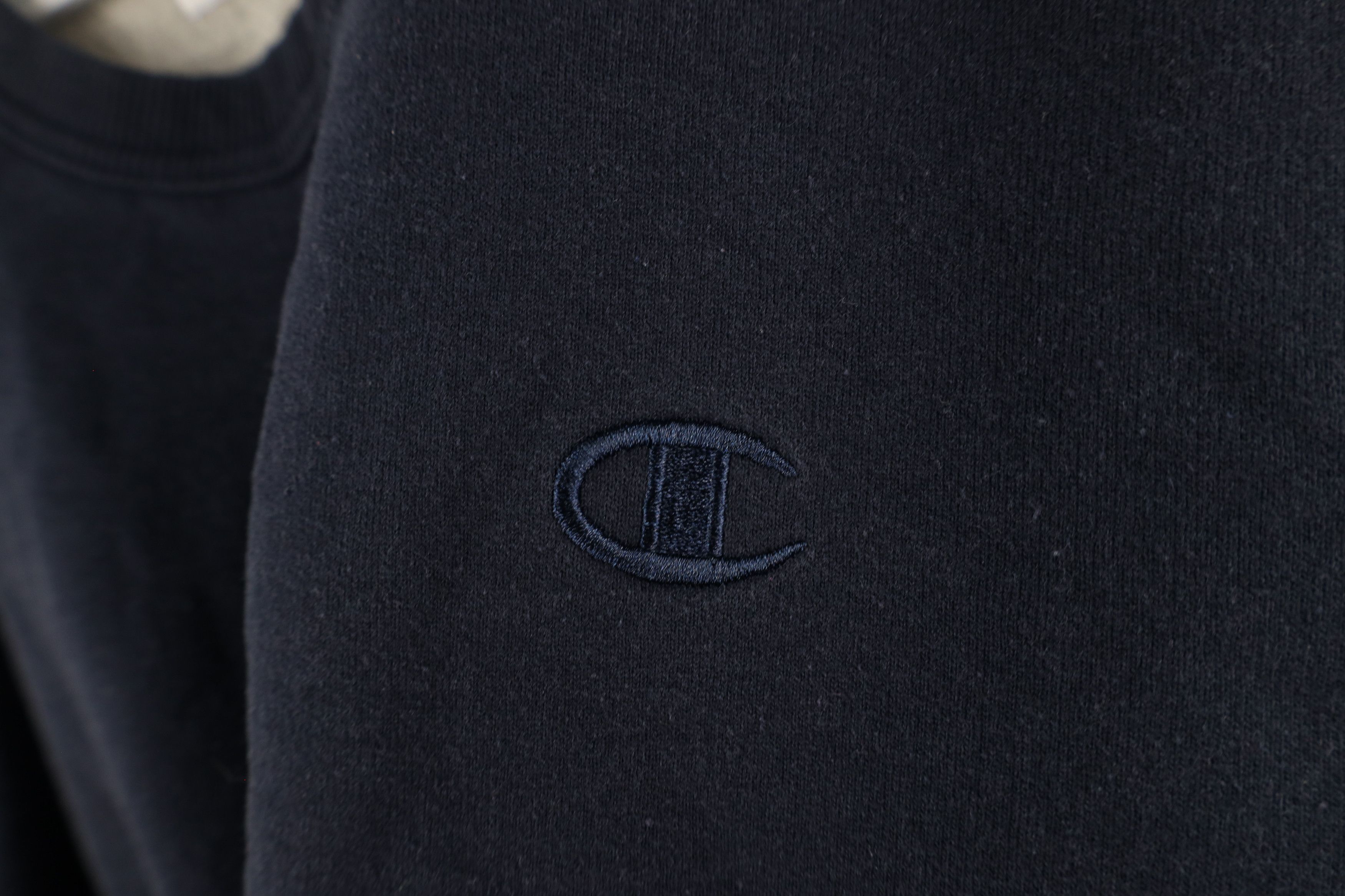 Champion × Vintage Vintage Champion Monochrome Classic Logo Sweatshirt Blue Size US XL / EU 56 / 4 - 5 Thumbnail