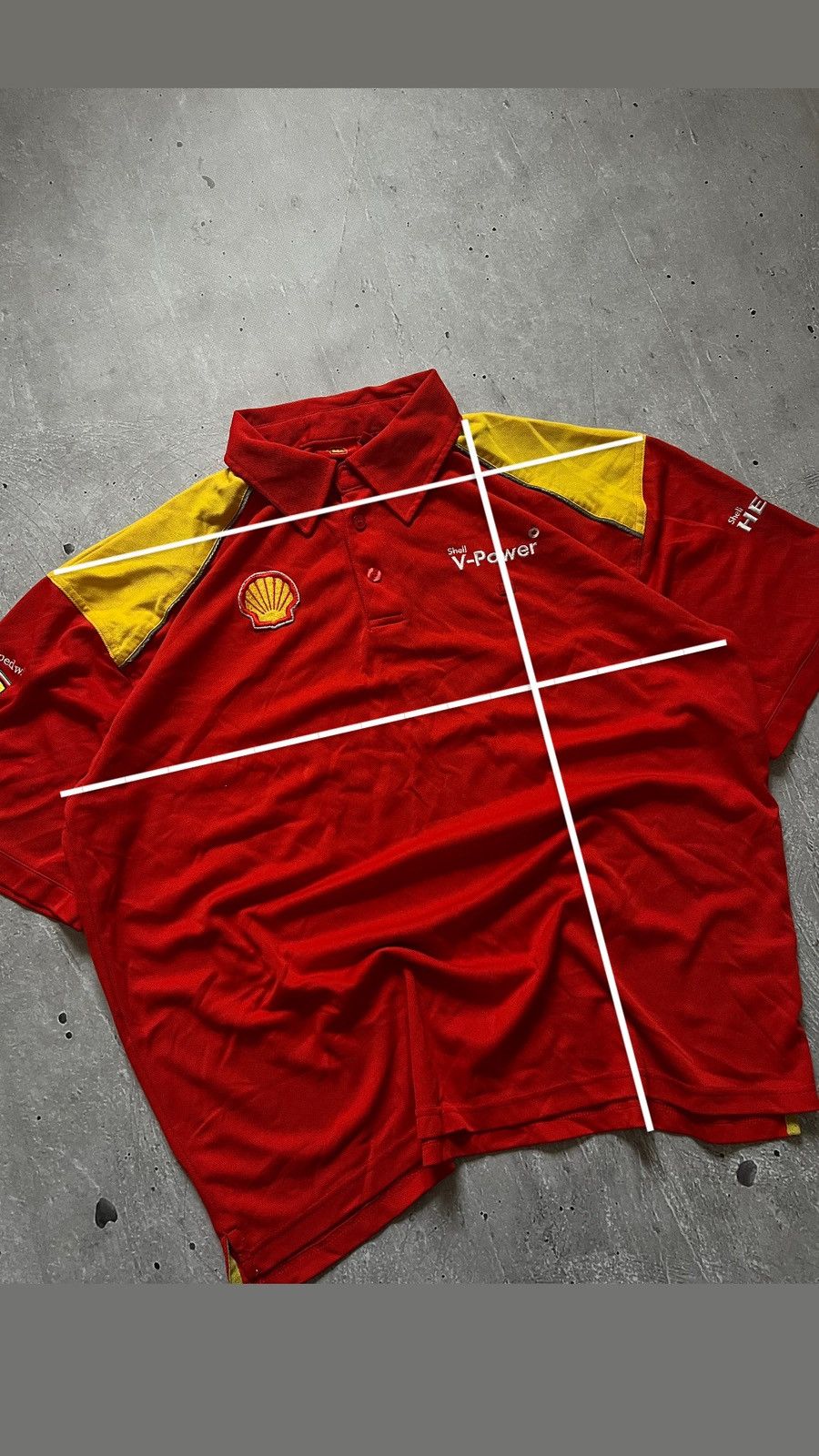 Ferrari Ferrari Shell V-Power Men's Button-Down T-Shirt, Formula 1 L Size US L / EU 52-54 / 3 - 16 Thumbnail