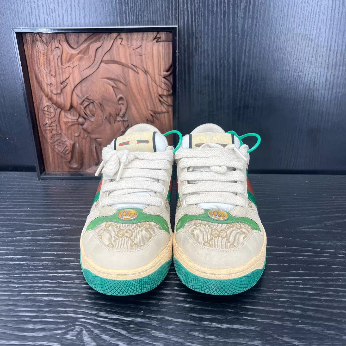 Gucci Gucci Rhyton Gray Green Size 36 Box included Size US 5.5 / IT 35.5 - 4 Thumbnail