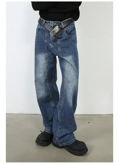 Other Washed loose straight-leg versatile casual jeans Size US 32 / EU 48 - 3 Thumbnail