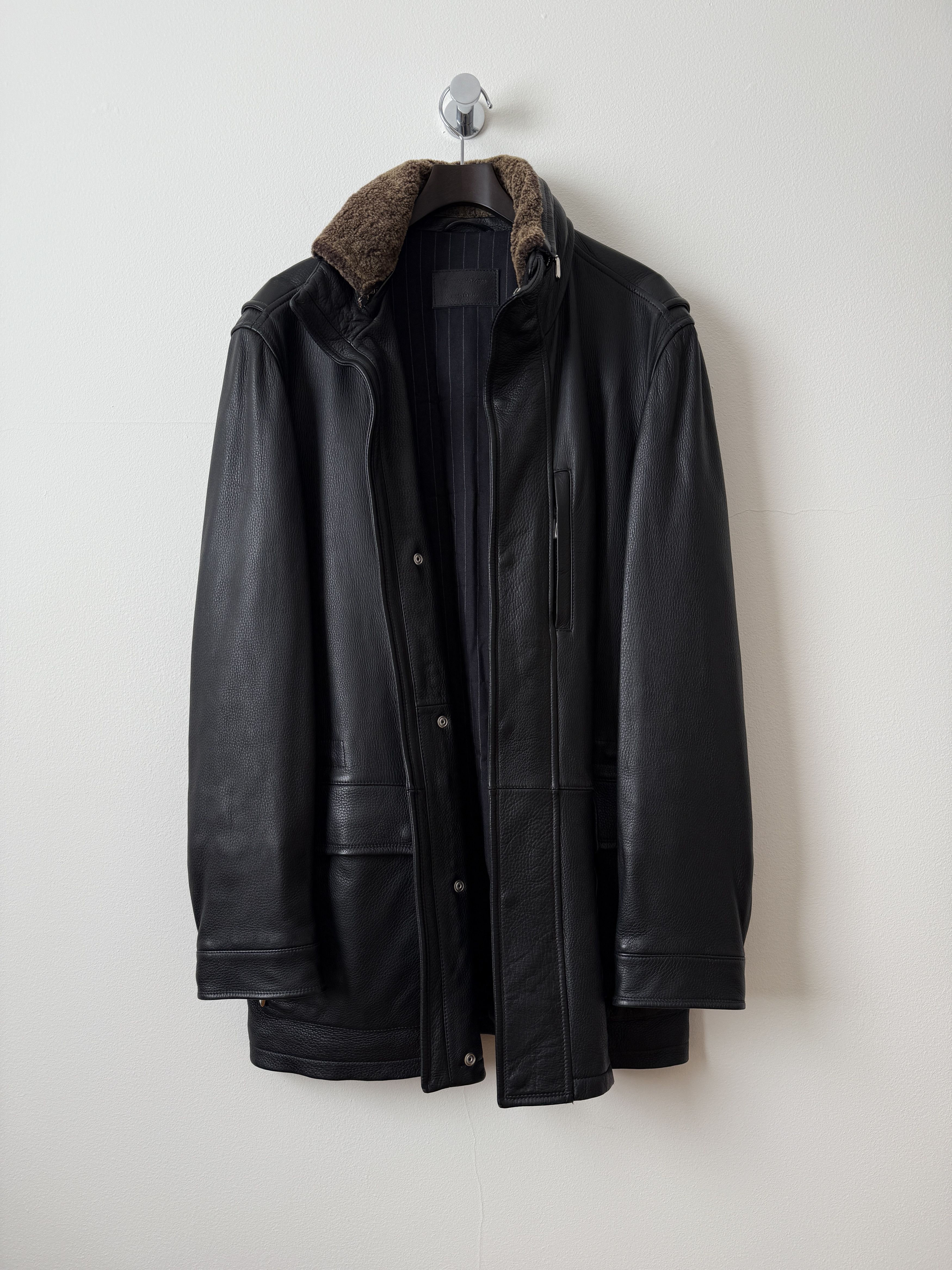Ermenegildo Zegna Lambskin Long Coat Size US S / EU 44-46 / 1 - 1 Thumbnail