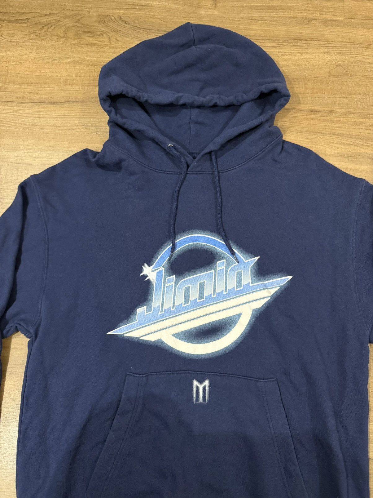 Designer JIMIN BTS Spell Out Hoodie 2002 Size US XL / EU 56 / 4 - 2 Thumbnail