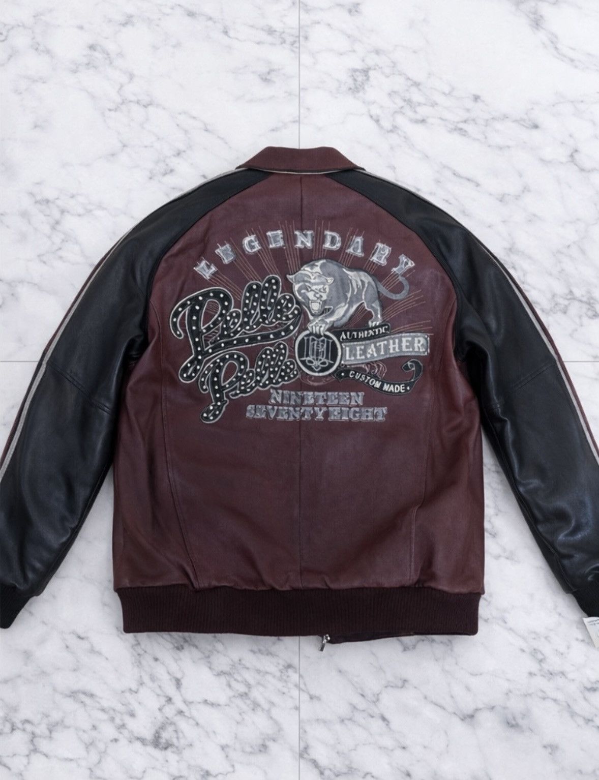 Pelle Pelle Pelle Pelle Maroon Legendary Leather Jacket Size US XL / EU 56 / 4 - 3 Thumbnail