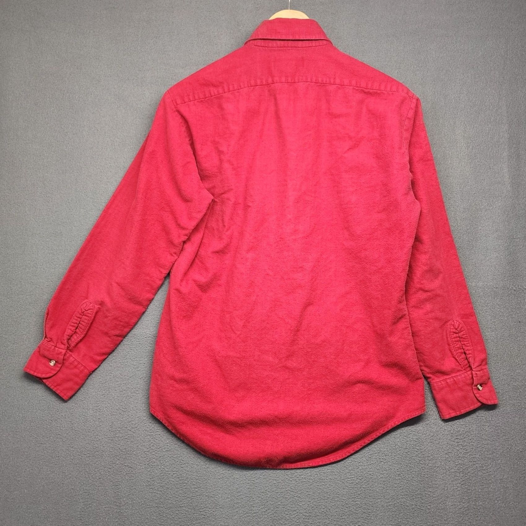 McGregor VINTAGE McGregor Scotland Men Shirt Long Sleeve Button-Up Chamois Flannel Red Medium Size US M / EU 48-50 / 2 - 2 Thumbnail