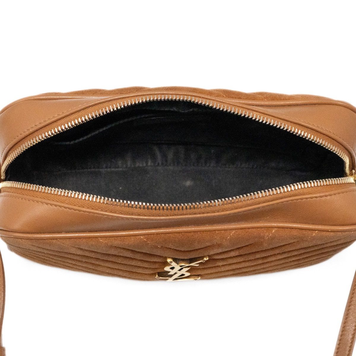 Saint Laurent Paris Saint Laurent Paris 'Lou' Suede Camera Bag Size ONE SIZE - 7 Thumbnail