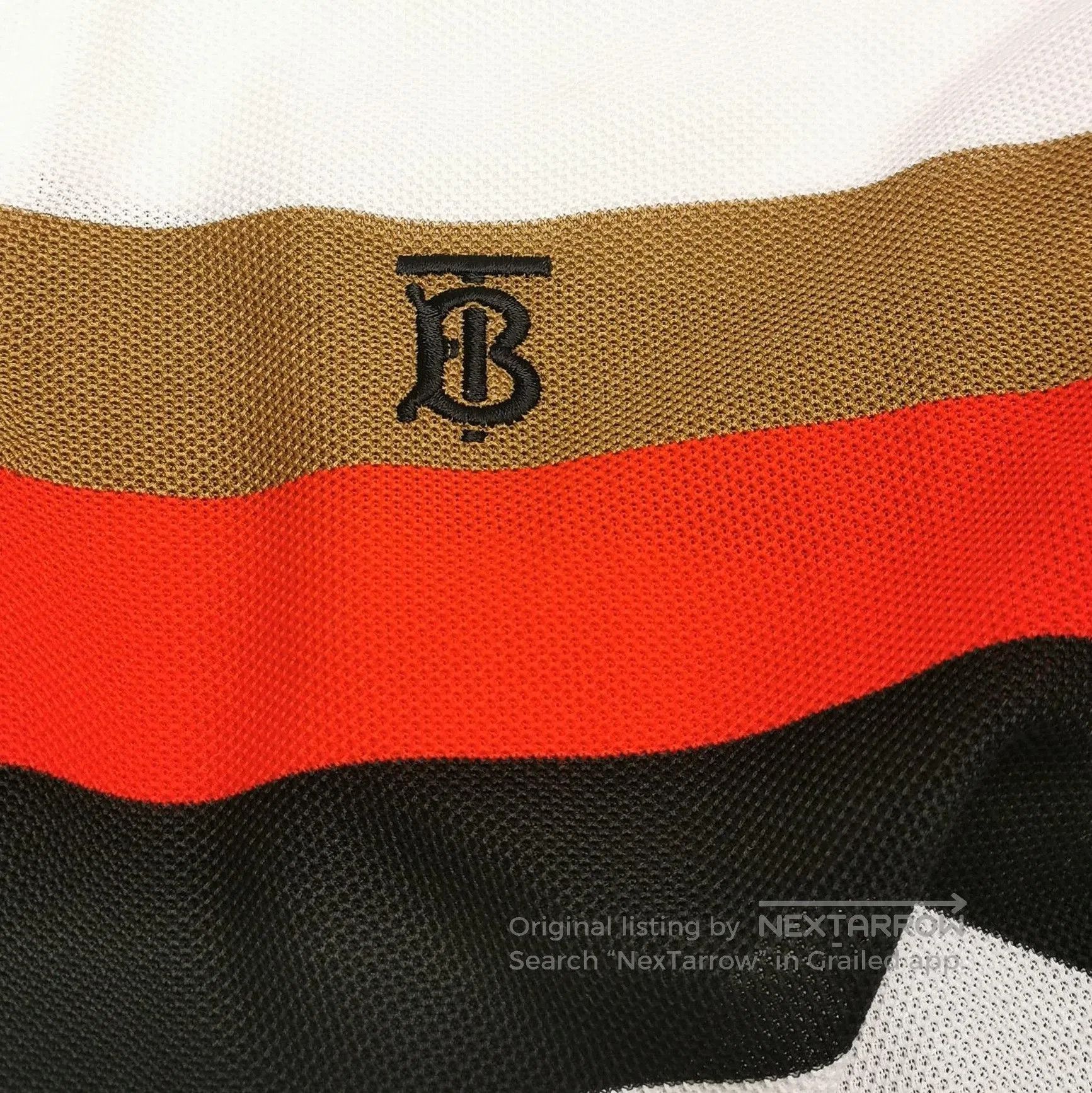 Burberry Burberry Color Block Striped Polo Shirt Size S . Size US S / EU 44-46 / 1 - 2 Thumbnail