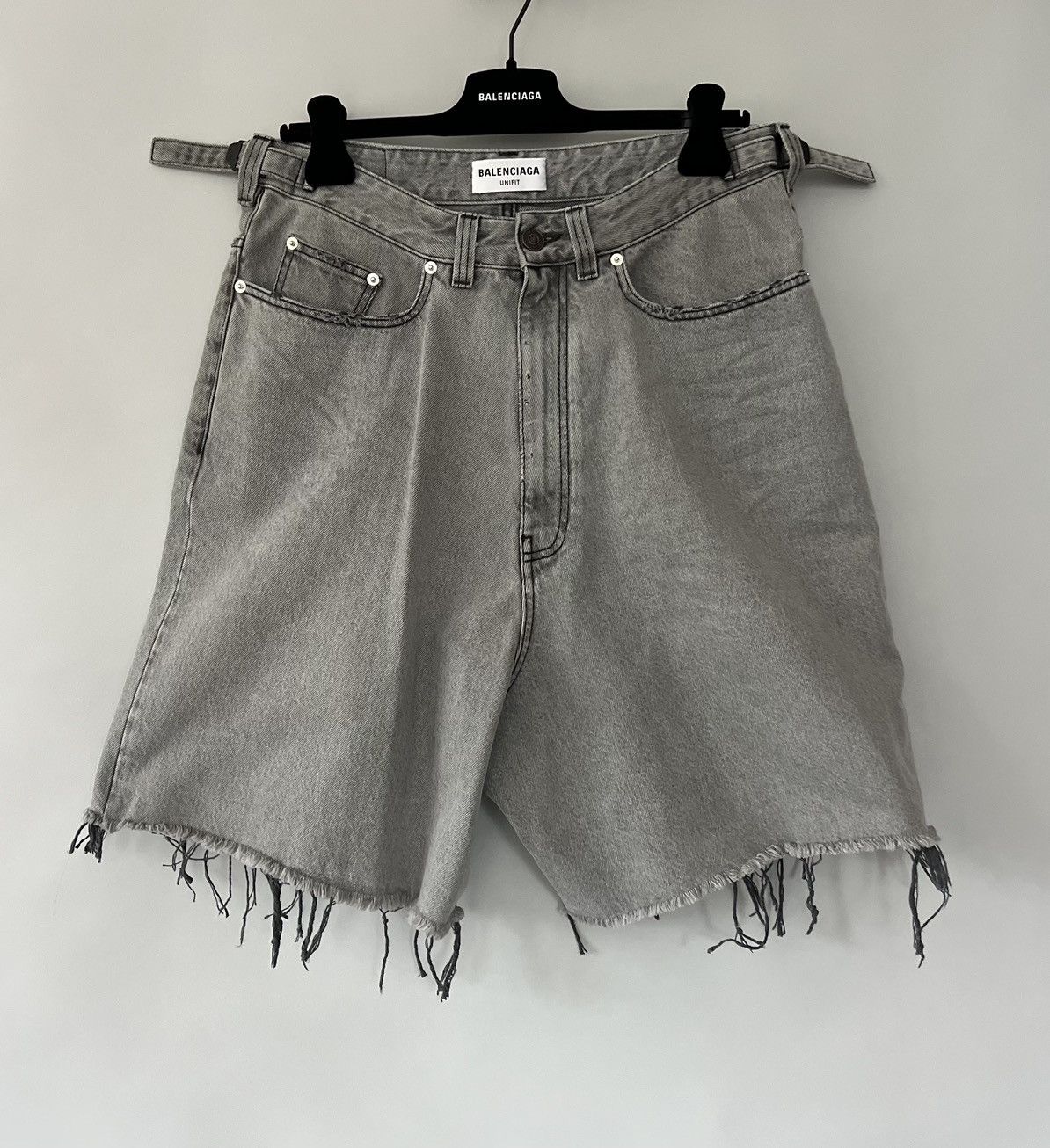Balenciaga Balenciaga Distressed Skater Denim Shorts | Grailed